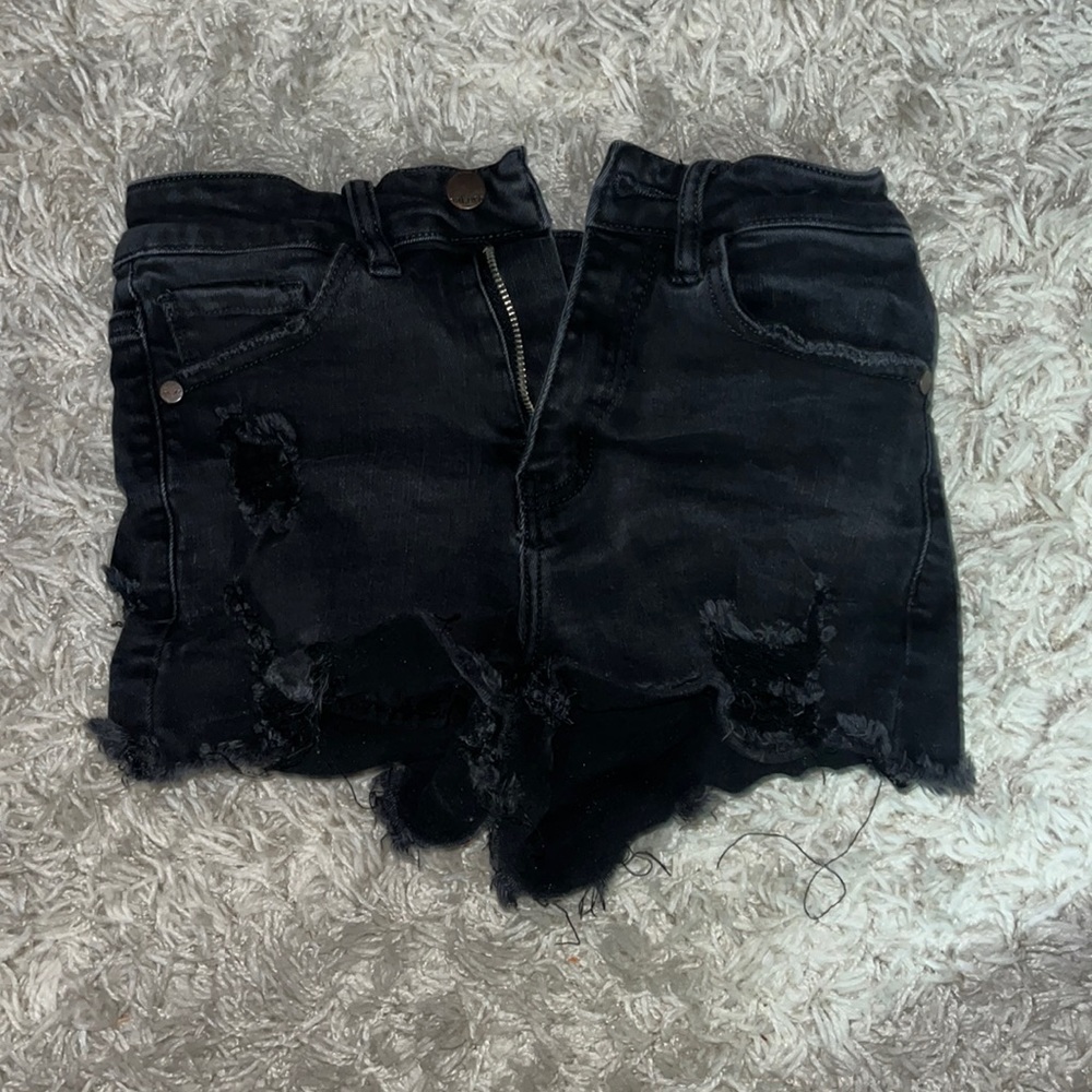 Short Jean black shorts